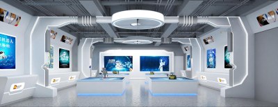 现代科技展厅3D模型下载